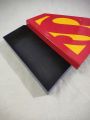 Superman Logo Empty Gift Box for Birthday. 