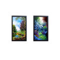 5x12" Photo Frames Glass front with FREE PRINT - Pack of 2 Customized / Own / Personal - Picture / Photos / Landscape Wall Frames - Decore. 