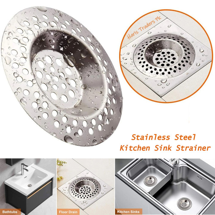 Stainless Steel Kitchen Sink Strainer Sink Filter Food Slag Filter Bath Basin Drain Filter Portable Waste Collector Bathroom Water Strainer
