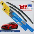 Aim Honda Civic 2016-2022 WindScreen Hybird Wipers - 2 Pieces -. 