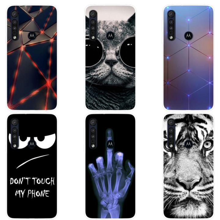 For Motorola One Macro Silikon Soft Phone Case TPU Painted For Moto One Macro Casing Back Cover