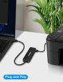 USB Hub, Frotox 4 Ports USB 2.0 Adapter Portable USB Splitter with LED Indicator Cable 28cm, Ultra Slim USB Hub for Mouse, Keyboard, Printer, Pen Drive, etc C R1455 FRRR. 