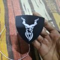 Markhor Monogram LED For Motorcycle Car White Glowing Emblem Universal fit Shield Style National Animal Logo. 