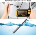 Endoscope Industrial ROTEK 1080P HD 4.3inch LCD Screen 2600mAh Rechargeable Battery Borescope, IP67 Waterproof Inspection Camera with 32GB TF Card 6 LED Lights Digital Video Handheld Endoscope(16.4ft). 