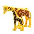 Zoo Animals Series Set Big Size Building Blocks Assemble Accessories Cute Birds Beasts Elephant Tiger Bricks Education Toys Kids. 