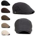 New Men's Ivy Hat Berets Cap Golf Driving Adjustable Sun Flat Plain Cabbie Newsboy Cap-Fashion 6Colors Hot. 
