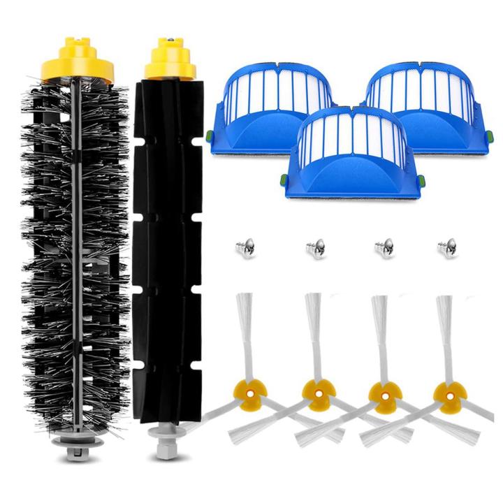 Roller Brush Side Brush HEPA Filter for iRobot Roomba 630 650 760