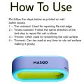 MASQD 3-Steps Hoop Nail Buffer File Grinding Sanding Polishing Block Pedicure Manicure Buffing UV Gel polish Nail Art Buffer Tools. 