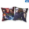 Anime Jujutsu Kaisen Magan Figures Double Sides Printed Pillowcase Home Sofa Cushion Cover Peach Skin Throwing Pillow 45x45cm. 