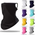 Hang Ear Triangle Ice silk Breathable Balaclava Full Face Mask / Ear Loops Dust Wind UV Sun Protection Earhook Bandana / Neck Gaiter / Women Men Face Scarf / Tube Headwear / Neck Cover / Face Cover for Sun Hot Summer Cycling Motorcycle Hiking Fishing. 