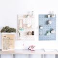 No Nails Floating Shelves Wall Mount Pegboard Organizer Storage Racks Plastic Diy For Living Room Kitchen Bathroom. 