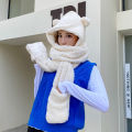 Winter Hat Breathable Winter Women Warm Cute Bear Ear Hat. 