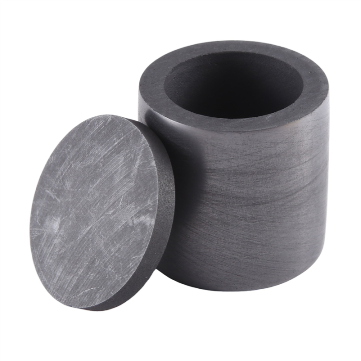 14ML Melting Furnace Crucible for Foundry Crucible for Forging Gold Testing Kit Graphite Crucibles with Cover Durable Easy to Use 3.5 X 3.5cm