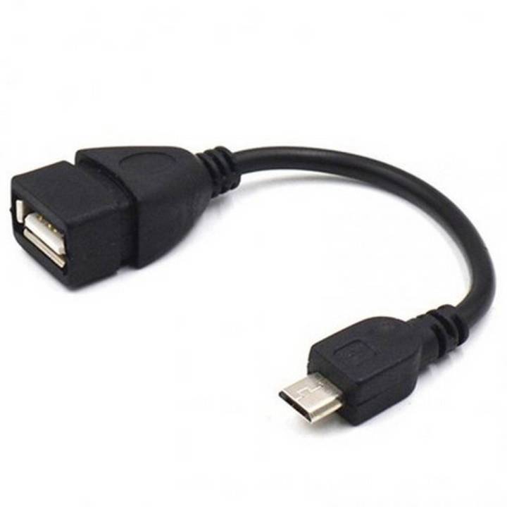 Short Micro USB (Male) to USB 2.0 (Female) OTG Adapter Cable for Phone / Tablet