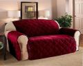 Sofa Protector Coat - Sofa Runner - Quilted Sofa Covers - Couch Covers - Maroon Color. 