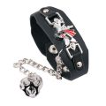 Anime Sharingan Attack on Titan BLEACH Punk Leather Bracelet With Ring Cosplay Prop Fashion Costume Accessories Jewelry. 
