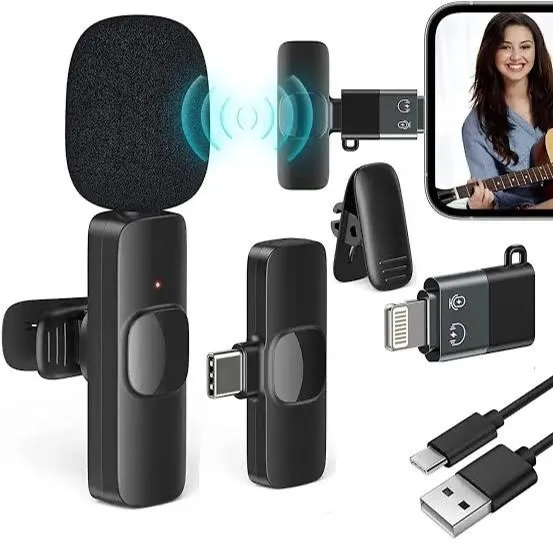 Wireless%20MIC%20K8%20SINGLE%20AND%20DUAL%20MICROPHONE%20Vlogging%20Mic%20with%20Microphone%20Accessories%20Video%20for%20Type%20C%20Android,%20IOS%20Lightining%20&%203.5mm%20Jack%20-%20Image%205