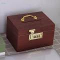 Retro Style Wooden Box Piggy Bank Treasure Chest Saving Box Children Gifts. 
