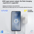 Vivo Original i44W Flash Adapter With 4A USB A to Type C Data Cable | Vivo 44W Super Fast  Dual Engine Charging Adapter Original | Vivo 44w Flash Charger price | Vivo 44W Flash Chager for Vivo_V20 Se V19 V20 V23 V23e V21 V21e V17 Pro X50 Pro X60. 