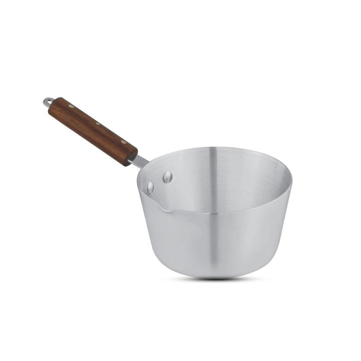 CHEF 14 cm Metal Finish Aluminum Milk Pan/ Sauce Pan for Tea - MP-00