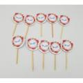 QABOOL HAI CUPCAKE TOPPERS ( PACK OF 10 CUPCAKE TOPPERS ). 