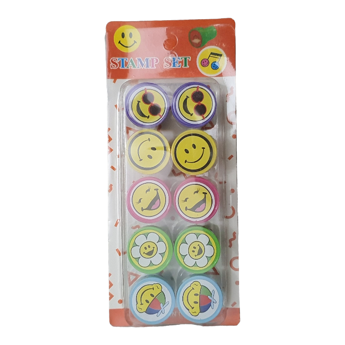 10%20x%20Multicolor%20Children%20DIY%20Stamps%20Toy%20Children's%20Seal%20Animal%20Cute%20Smiley%20Face%20Expression%20Cartoon%20Printing%20Kindergarten%20Sharing%20Baby%20Birthday%20Reward%20Toys%20-%20Image%205