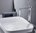 Basin mixer basin vanity Faucets High quality brass chrome Basin Mixer Tall Faucet Hot Cold water tap. 