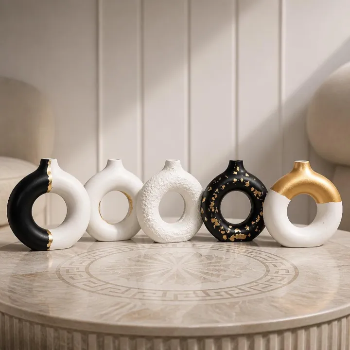 Donut%20Shape%20Ceramic%20Vase,%20Modern%20Luxury%20Home%20Decor,%20Perfect%20for%20Fresh%20or%20Artificial%20Flowers%20-%20Image%203