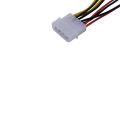 1pcs/lot Computer Cooling Fan Power Cables 4Pin Molex To 3Pin Fan Power Cable Adapter Connector 12v*2/5v*2 for CPU PC Case Fan. 