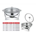 Buffet Serving Dish Round With Glass Lid AND BURNER. 