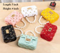 Fancy Mini Jelly Cross Body Bag for Girls With Metal Golden Strap Girls PVC Crossbody Coin Purse Mini Hand Bag for Girls. 