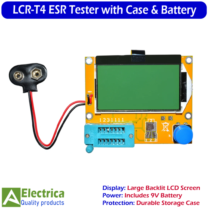 LCR-T4%20ESR%20Transistor%20Tester%20Meter%20with%20Battery%20&%20Case%20%7C%20Digital%20Capacitor%20Inductor%20Resistor%20MOSFET%20PNP%20NPN%20Diode%20Triode%20Analyzer%20for%20Electronics%20Testing%20by%20Electrica%20-%20Image%202