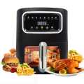 Silver Crest 10 Liter Air Fryer Instant Pot 10QT Air Fryer, 8-in-1 Functions with Even Crisp Technology that Crisps, Broils, Bakes, Roasts, Dehydrates, Reheats & Rotisseries, Includes over 100 In-App Recipes, Non-Stick Coating, Touchscreen, Cool Touch, |. 