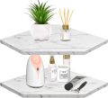Homode Corner Shelf Wall Mount, Set of 2 Floating Corner Shelf Organizer for TV Accessories, Speaker, Cable Box, Game Console, Storage for Bathroom Kitchen Living Room Bedroom. 