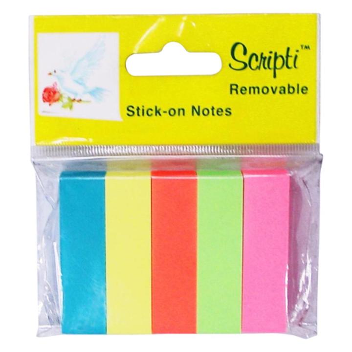 Post-it Page Marker. pack of 5 pads 100 sheets, 3 x 3 in x (76 x 76 mm).Flags Tabs Page Markers Small Sticky notes, for Temporary Marking and Noting In Books. Sticks securely removes cleanly. 5 colors/pack