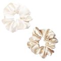 Pack of 5/10 Luxury Satin Scrunchies for women girls Silk Pastel colors, Hair Ties combo, Anti-Hair-Breakage, Hair Scrunchie Set for Girls. 