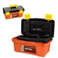 Tool Box, Plastic Small Tool Box with Latch and Removable Tray, Lockable Tool Box for Home. 