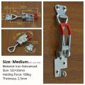 Adjustable Toggle Latch Clamps Heavy Duty Quick Release Hasp Latch with Lock Hole for Gate, Cabinet Door, Box Case, Industrial Equipment and More. 3 Sizes Available.. 