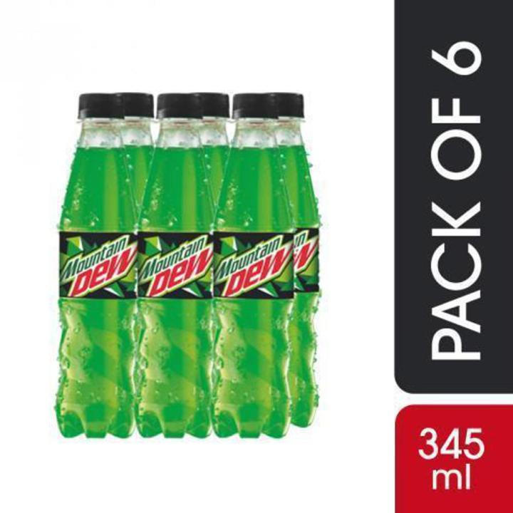 Mountain Dew Bottle 345 ml  1 pack 6 bottles