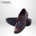 Travel Collection - Synthetic Leather Shoes - Best Quality Formal Shoes for Men - Brown Color. 
