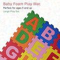 ABC & 123 - Kids Block Mat Alphabets - Abc Toy Block Mat Alphabets And Numbers Early Learning - Puzzle Mat For Kids Abc - 36 Pieces 6 x 6 Cm/piece. 