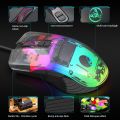 gaming mouse A867 HSXJ dpi speed 6400, 7 buttons, rgb lights usb wired mouse. 