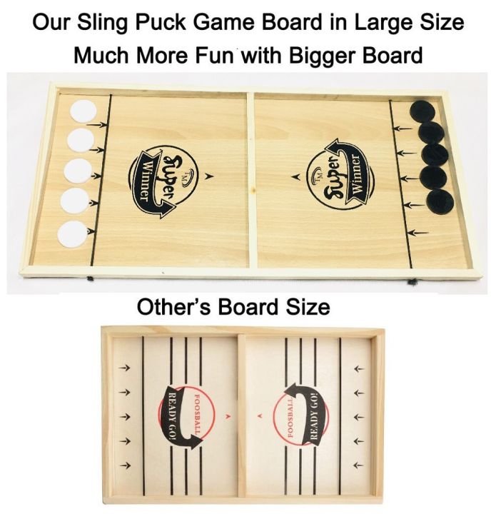 Sling%20puck%20board%20Pucket%20Game%20Board%20Wooden%20Desktop%20Hockey%20Game%20Fast%20Sling%20Puck%20Game%20for%20Kids%20and%20Adults%20-%20Image%204
