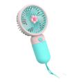 Summer Keychain Ceiling Fan Portable USB Rechargeable Ultra Light Handheld Flower Mini Fan. 