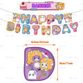 Danboard Theme Lankybox Birthday Party Decoration Balloon Banner Backdrop Cake Supplies Banner Baby Shower. 