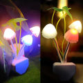 LED Night Light Mushroom Lamp with automatic sensor control. 