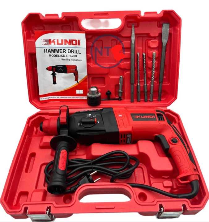 Imported Pure Copper Winding 26MM 3  Function Electric Drill Machine Rotary Drill Machine Hammer Drill Machine Hilti Drill Machine Drill Bits Toolkit Tool Kit Power Tools