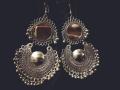 Antique mirror jhumkay. 