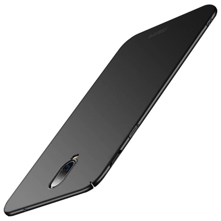 Mofi Matte Ultra Thin Shockproof Hard PC Back Cover Protective Case for OnePlus 6T - Black (black)