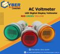 Round Digital Panel Voltage Meter Digital Voltage Monitor Indicator Light AC 220V 22mm. 